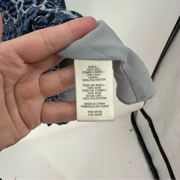 Rebecca Taylor Short Sleeve Tangier Paisley Dress Size 2 100% Silk - Picture 6 of 7